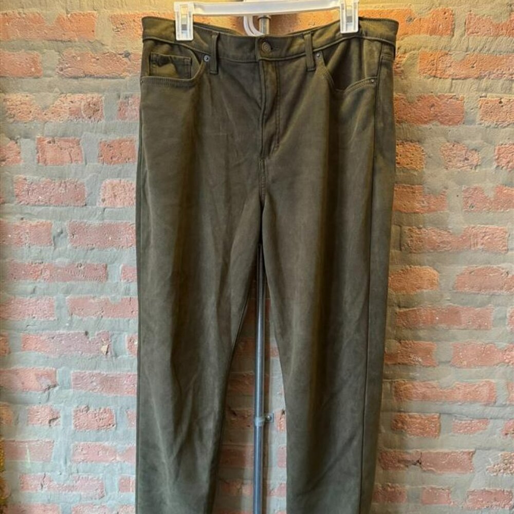Banana Republic High Rise Skinny Suede Like Pants Size 32/14